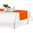 thumbnail image 3 of Orange 12 Pack Premium Disposable Plastic Table Runner 14 x 108 Inch. Decorative Table Runner for Dinner Parties & Events, Decor By Grandipity, 3 of 3