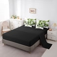 thumbnail image 3 of Homewish Green Gradient Geometric 7pcs Queen Bedding,Abstract Artwork Bedding Comforter Set Queen,Black Reversible, 3 of 8