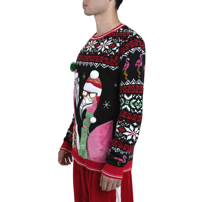 Flamingo christmas sweater walmart online