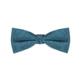 thumbnail image 1 of Corbatas de moño preatadas ajustables de jacquard para hombres INSPIRE CHIC para bodas elegantes en color teal, 1 of 4