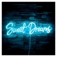 thumbnail image 1 of Letrero De Neón Sweet Dreams Para Decoración De Pared, Luz Con Letras, Dormitorio, Habitación, Fiesta De Boda, Bar, Club, Lámpara Iluminada 45cmx15cm, 1 of 2