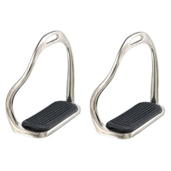 Horse Saddle English 4-3/4" Irons SS Bent Leg Safety English Stirrups 51158