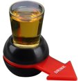 thumbnail image 3 of Juego de beber Spin The Shot, girador de tragos de cerveza, giro de botella con vaso de chupito para divertido juego de beber en fiestas, juego de beber, negro, flecha roja, 3 of 5