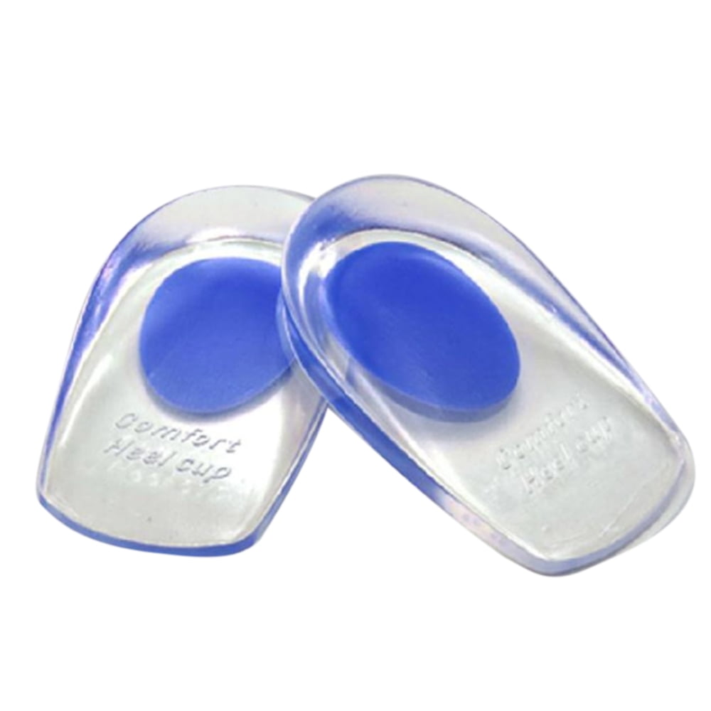 Silicone Gel Insoles Heel Pad Foot Care Cups Calcaneal Spur Care Orthotics 
