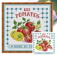 thumbnail image 1 of Bordado Parcial Hilo Algodón Ecológico 11CT Tomate Punto Cruz 39x39cm, 1 of 9