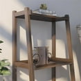 thumbnail image 4 of Pemberly Row Modern 3-tier Wood Ladder Shelf Bookcase in Espresso, 4 of 8