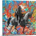 thumbnail image 1 of ARTCANVAS Skanderbeg Monument - George Castriot Albania Graffiti Canvas Art Print - Size: 18" x 18" (0.75" Deep), 1 of 9