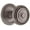 Antique Pewter, variant on Grandeur 898445 Soleil Solid Brass Non-Turning Two-Sided Dummy Door Knob Set - Grey
