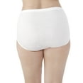 thumbnail image 3 of Women's Plus Comfort Covered Cotton Assorted Brief Panties - 5 Pack, 3 of 8