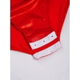 thumbnail image 6 of iixpin Kids Girls Sparkly Rhinestone Gymnastics Leotard Figure Skating Dance Bodysuit Performance Unitard Red 12, 6 of 7