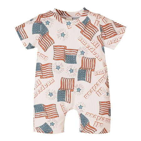 

ZRBYWB Toddler Boys Romper Short Sleeve Print Pullover Romper Jumpsuit For Children Clothes Cute Summer Clothes