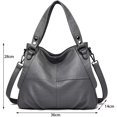 thumbnail image 2 of Bolso de mano para mujer Bolso bandolera grande de piel, 2 of 6