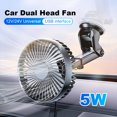 thumbnail image 4 of (Con Vídeo) Ventilador Eléctrico para Coche 24V 12V Refrigeración Potente para Camión Interior Coche Ventosa USB Ventilador Pequeño Viento, 4 of 9