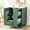 Green, variant on 24" solid wood frame Bathroom Organizer, Space-Saving Freestanding Cabinet with pull-out basket, Retro Bathroom Vanity with ceramic sink for bathroom interior spaces, Blue Gray