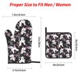 thumbnail image 2 of Haiem Cute Poodle Dog Print Extra Long Oven Mitts and Pot Holders 4pc Sets: Heat Resistant Silicone Oven Mittens with Mini Oven Gloves and Hot Pads Potholders, 2 of 6