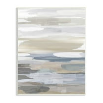 Stupell Industries Earthy Abstract Painterly Modern Neutral Tones Wood Wall Art, 13 x 19, Design by Jackie Hanson