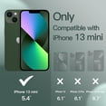 thumbnail image 2 of CRKMGS-Silicone Case for iPhone 13 mini 5.4-Inch, Silky-Soft Touch Full-Body Protective Phone Case, Shockproof Cover with Microfiber Lining (Midnight Green), 2 of 4