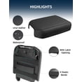 thumbnail image 6 of KBH Center Console Cover for 2023-2026 F250 F350 F450 F550 Super Duty Accessories, Leather Middle Armrest Cusion Protector Anti-Scratch (Fits Bucket Seat Console Only), 6 of 7
