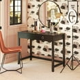 thumbnail image 4 of Her Majesty 2 Drawer Writing Desk, Black, 4 of 13