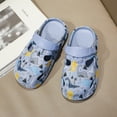 thumbnail image 4 of CUZIBR Summer Toddler Girls Clogs Garden Shoes Cute Cartoon Animal Graphic Lightweight Non-Slip Tole Breathable Water Sandals Outdoor Beach Pool Soft Casual Footwear Slipper,Blue,4-5 Years, 4 of 6