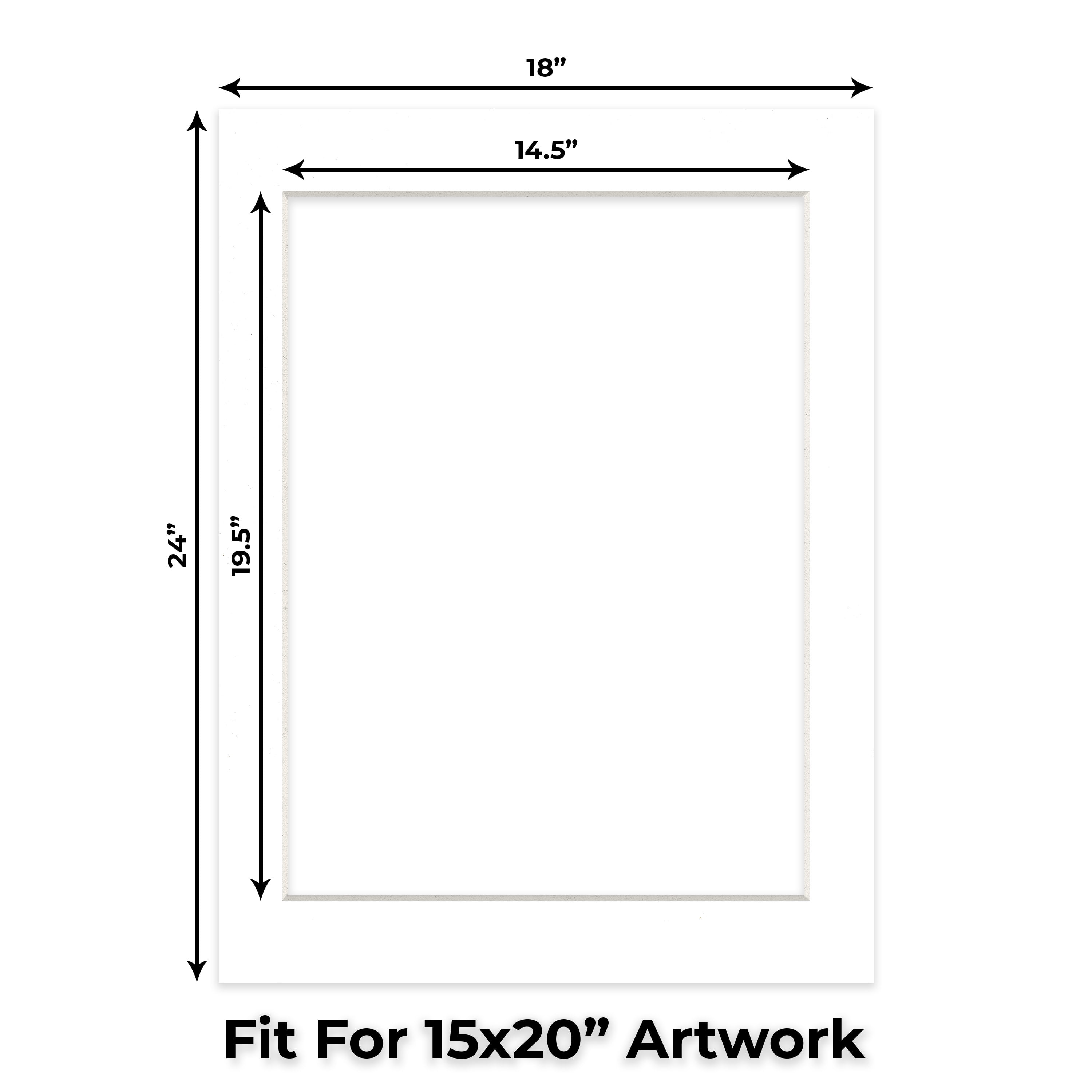 Golf Ball Texture Picture Frame Mat for 18x24 Frames - Fits 15x20 Photos - 1 Mat