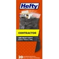 Hefty Heavy Duty Contractor Extra Large Trash Bags, 45 Gallon, 20 Count