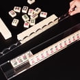 thumbnail image 3 of 4 Pcs Clear Acrylic Mahjong Tile Rack with Magnet Pusher, Mahjong Racks with Pushers | Quick Setup, Ideal for Players, Seniors, Hobbyists, Game Room, Family Gathering, Travel, and Community, 3 of 7