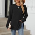 thumbnail image 2 of fatyb Women's Fall Winter Tunic Tops Basic Knit Long Sleeve Soft Sweater Lightweight Pullover Shirts, 2 of 7