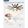 thumbnail image 6 of 65 inch Large Oil Rubbed Bronze Ceiling Fans with Lights and Remote, Indoor/Outdoor Farmhouse Ceiling Fan with 10 , 32W LED Light 3 CCT, 6 Speed Reversible Quiet DC , Dual Finish, 6 of 6