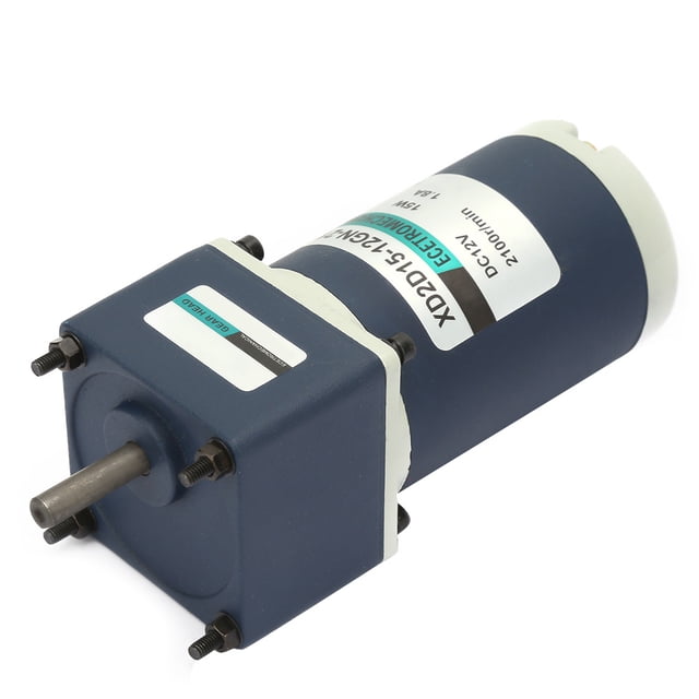 Motor reductor de engranajes, motor de CC de imán permanente eléctrico de 12 V/15 W, motor de engranaje de CC de imán permanente, ultra sensible