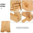 thumbnail image 5 of Soimiss Tabletop Bamboo Menu Stand Sign Holder for Paper Card Display in Modern Stylish Design Assorted Colors, 5 of 6