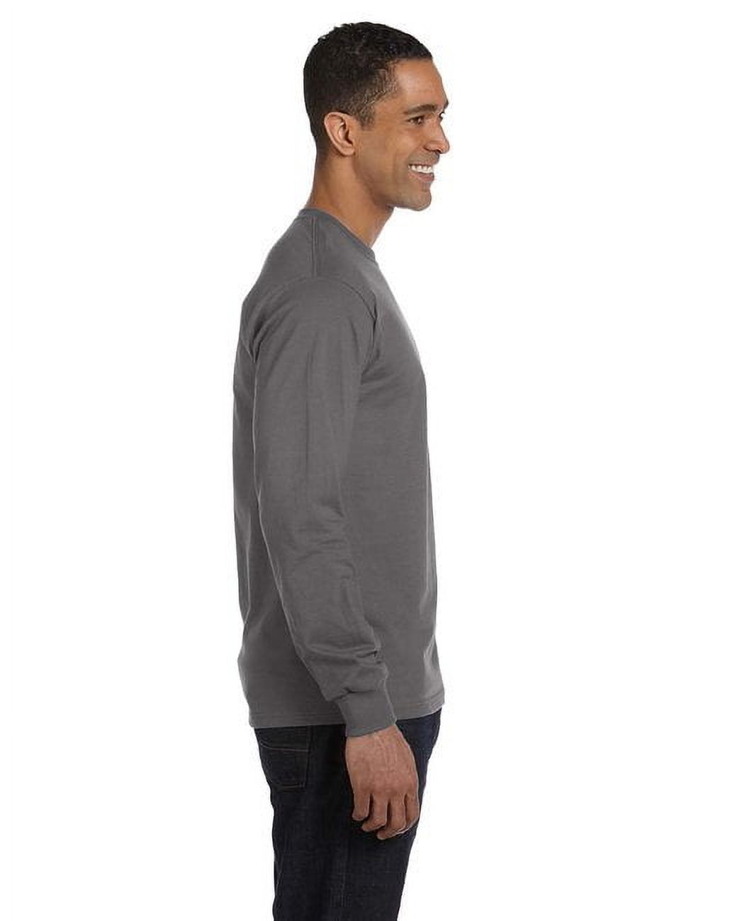 Hanes Men's and Big Men's Premium Beefy-T Long Sleeve T-Shirt, Up To 3XL - image 3 of 3