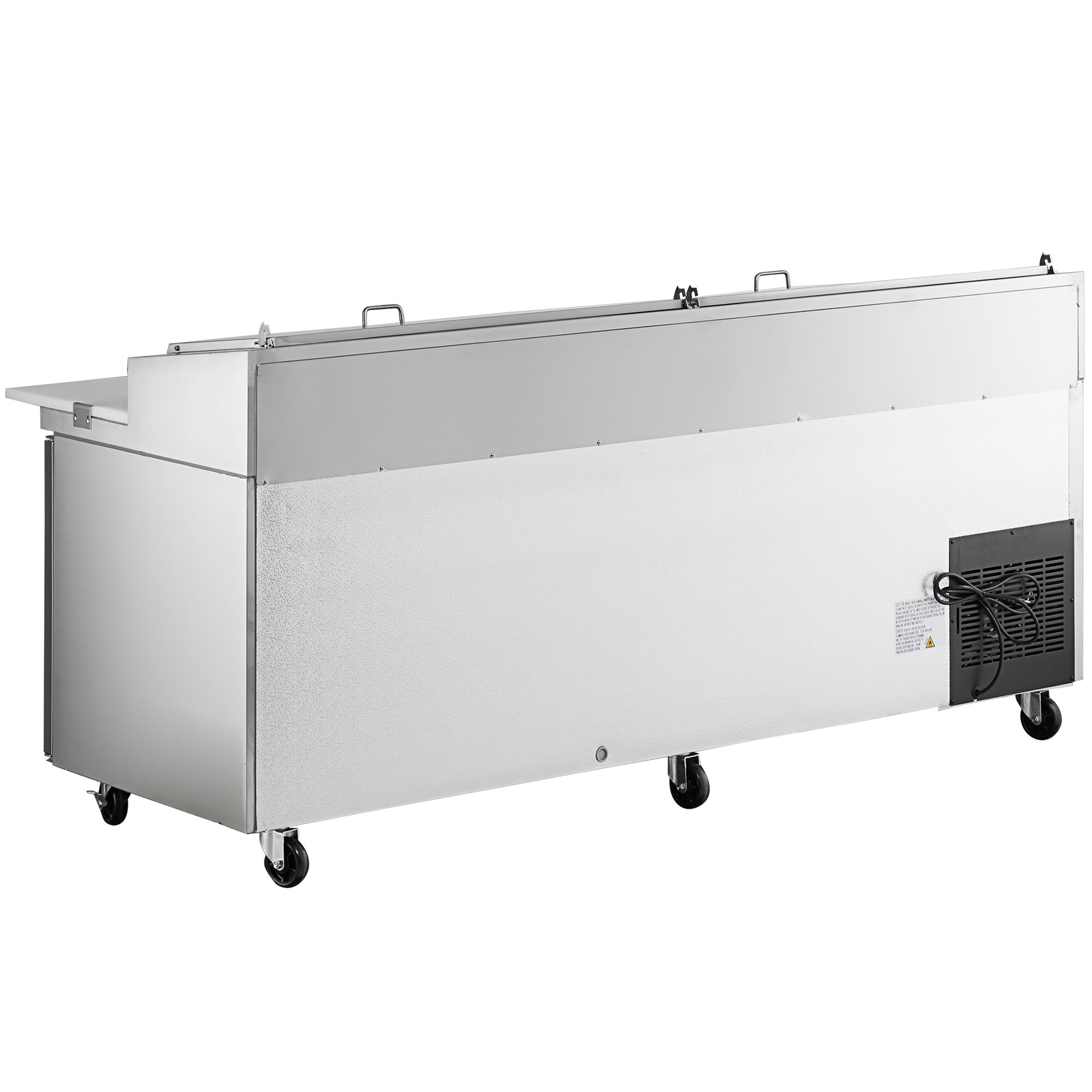 NSF 91 in. Pizza Prep Table 3 Door Refrigerator, Undercounter Cooler in Stainless Steel ETL 25 Cu.Ft. Sandwich&Salad Pre Tabel Cooler