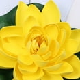thumbnail image 3 of Miangastore 1Pc Artificial Floating Water Lily Simulation Lotus Flower Pond Decor 17cm Yellow, 3 of 8