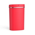 thumbnail image 4 of Mainstays 13.2 gal/50 L Motion Sensor Kitchen Garbage Can, Red Stainless Steel, 4 of 6