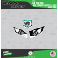 thumbnail image 4 of Kalair GFX Graphics Kit for Kawasaki KX125 POLISPORT RESTYLE (2003-2008) Venom Series, 4 of 5