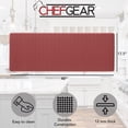 thumbnail image 3 of Anti-Fatigue Kitchen Mat, Red, Playa Basketweave by Chef Gear, 17.5 in. x 48 in., 3 of 8