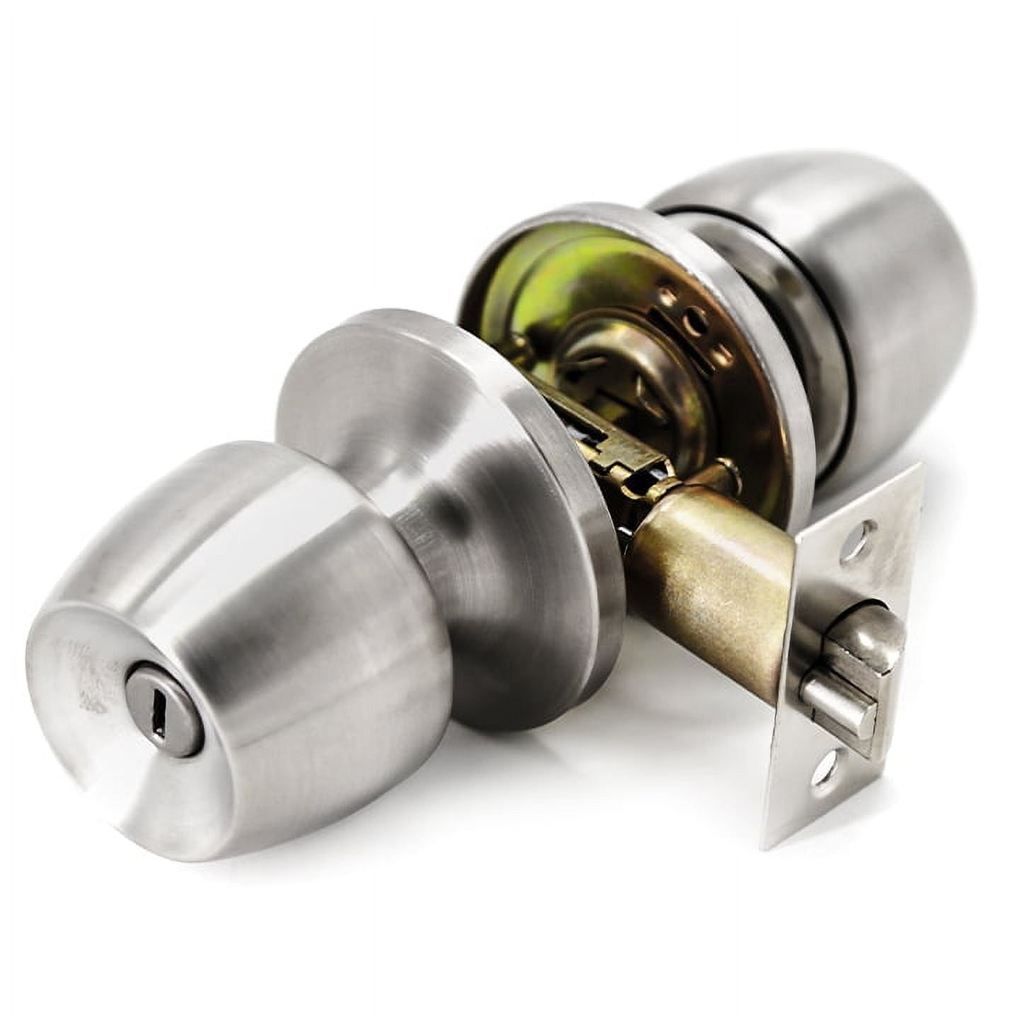 Villar Home Designs Door Knob Versa Satin Nickel Privacy 2 Pack