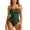 /c25Green88, variant on WEIGFI Womens Swimsuit One-Piece Adjustable Tie Knot Spaghetti Strap Crew Neck Beachwear Solid Color Bathing Suit Tummy Control Comfort Party Swimwear,Black,L