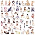 thumbnail image 2 of 50pcs anime sexy bunny girl adult stickers, waterproof cute girl stickers for laptop, phone case, ipad, high definition decals, 2 of 5