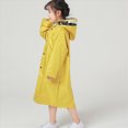 thumbnail image 7 of Toddler Kids Waterproof Raincoat Toddler Kids Boys Girls Solid Color Rainwear Children Raincoat with Hooded Jacket Coat Hoodies Breathable Kids Rain Jackets,Yellow,1-5 Years, 7 of 7