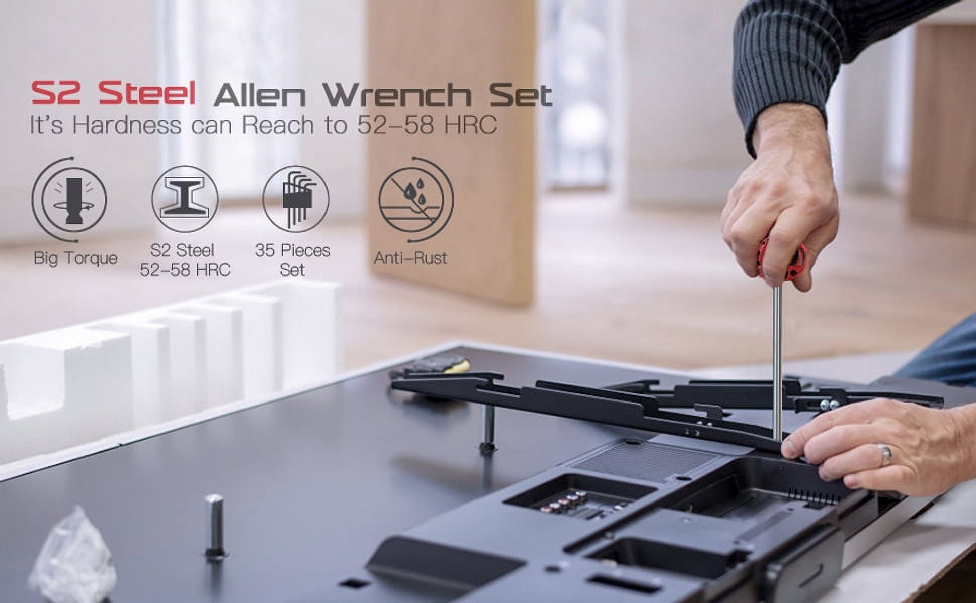 Meterk 35PCS Allen Wrench Kit MK51（Included material）