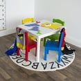 thumbnail image 4 of Humble Crew Kids 5-Piece Wood Table and Chair Set, White and Primary Colors, 4 of 7