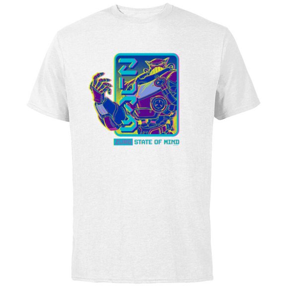 Disney PIXAR Lightyear Zurg State of Mind - Short Sleeve Cotton T-Shirt for Adults - Customized-White