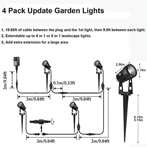 Landscape Lighting, GreenClick Extendable Garden Lights 4 Pack 12V Low Voltage LED Metal Landscape Pathway Lights Warm White IP65 Waterproof Electric Outdoor Spotlights for Driveway Yard Lawn Trees - Walmart.com Allis Chalmers WD45 Walmart