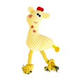 thumbnail image 1 of Juguetes de peluche para perros, juguetes interactivos para masticar perros de peluche para perros pequeños y grandes, cervatillo de maíz amarillo brillar Juguete, 1 of 4