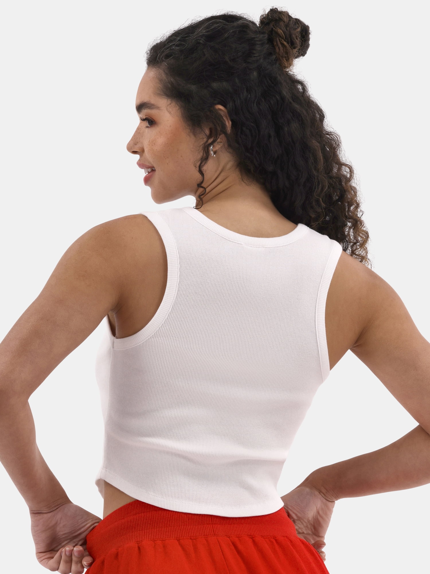 No Boundaries Rib Henley Tank, Women's