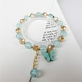 YUHAOTIN Natural Stone with Butterfly Pendant Bracelets Appreciation