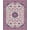 Pink Navy Cream, Pattern 1, variant on ODIKA Mauve Vintage Distressed Botanical Border Scrollwork Scroll Bordered Foldable Easy Care for Master Suite, California King, Under Bed