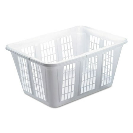 GTIN 071691012726 product image for Rubbermaid Laundry Basket 10 7/8w x 22 1/2d x 16 1/2h Plastic White 8/Carton 296 | upcitemdb.com